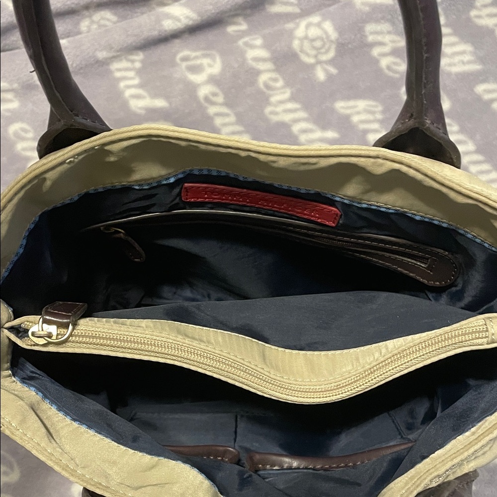 Tommy Hilfiger American classic beige Quilted Tote Bag - Picture 2 of 10